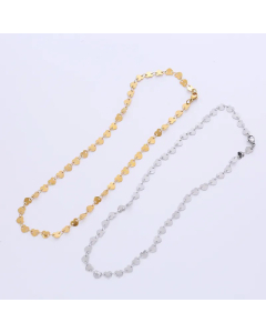 Solid Color Heart Shape Stainless Steel Plating Necklace Colorza