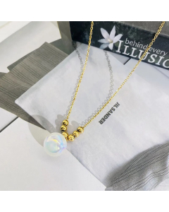 Fashion Ball Titanium Steel Pendant Necklace Wholesale