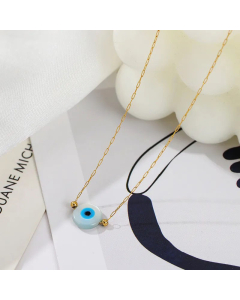 Fashion Glasses Stainless Steel Plating Shell Pendant Necklace Colorza