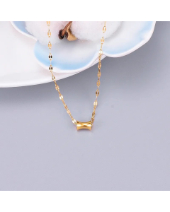 Non-Fading Plating Geometric Titanium Steel Necklace Colorza