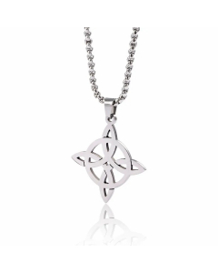 Casual Hollow Out Geometric Pendent Stainless Steel Necklace Colorza