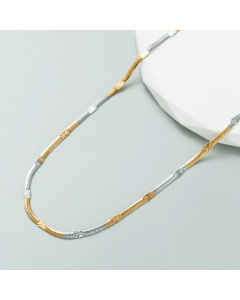 Fashion Snake Bones Chain Butterfly Titanium Steel Plating Necklace Colorza