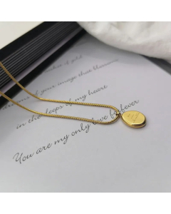 Cute Balloon Dog Lion Small Abacus Pendant Stainless Steel Necklace