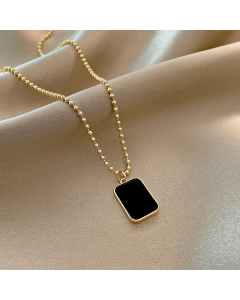 Daily Heart Shape Bear Geometric Pendent Titanium Steel Necklace Colorza 
