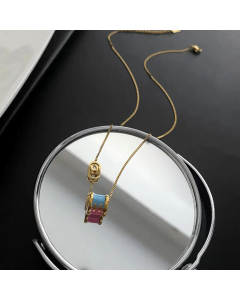 Classic Small Waist Titanium Steel Pendant Necklace Colorza