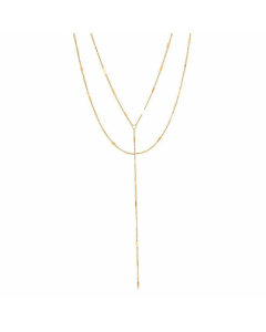 Plain Solid Color Double Layer Stainless Steel Plating Layered Necklaces