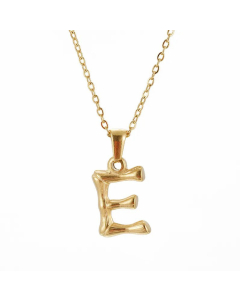 Fashion Letter Stainless Steel Pendant Necklace Plating Colorza