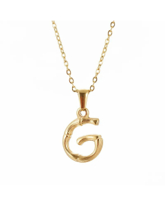 Fashion Letter Stainless Steel Pendant Necklace Plating Colorza