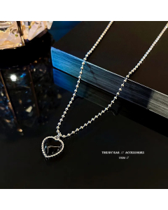 Fashion Plating Layered Letter Heart Shape Cross Stainless Steel Necklaces Colorza