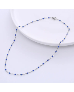 Casual Epoxy Lips Chain Choker Stainless Steel Necklace Colorza