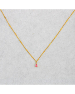 Minimalism Water Droplets Pendant Stainless Steel Plating Necklace