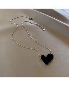 Fashion Heart Shape Pendant Titanium Steel Necklace Colorza 