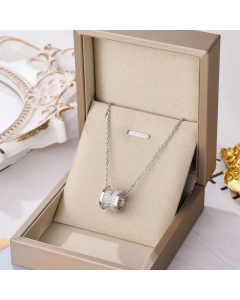 Fashion Heart Shape Butterfly Fish Tail Titanium Steel Inlay Artificial Pearls Rhinestones Necklace Colorza