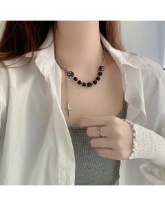 Hip-Hop Geometric Titanium Steel Plating Necklace_colorza_4