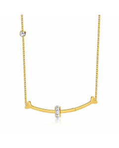 Simple Style Geometric Titanium Steel Plating Inlay Artificial Gemstones Necklace Colorza