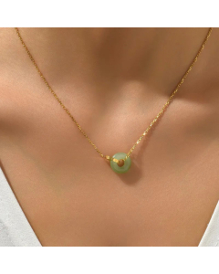 Classic Circle Cross Pendent Stainless Steel Necklace Colorza
