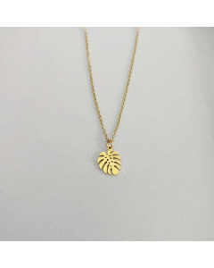 Minimalism Key Lock Moon Pendent Titanium Steel Plating Necklace Colorza 