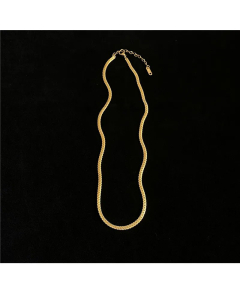Lady Solid Color U Shape Titanium Steel Plating Necklace Colorza