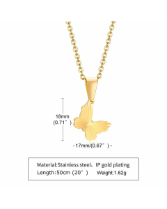Minimalism Star Square Stainless Steel Plating Pendant Necklace Colorza