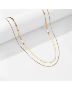 Fine Quality Solid Color Plating Layered Titanium Steel Necklaces Colorza 