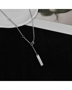 Fashion Geometric Pendant Stainless Steel Plating Titanium Steel Necklace Colorza