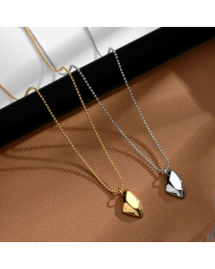 Daily Geometric Pendent Titanium Steel Plating Necklace Colorza
