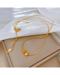 Minimalism Solid Color Geometric Titanium Steel Plating Necklace Colorza 