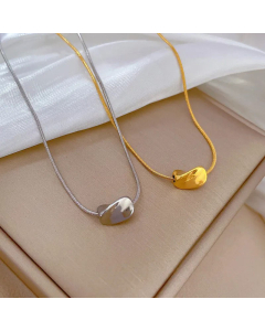 Minimalism Solid Color Geometric Titanium Steel Plating Necklace Colorza 