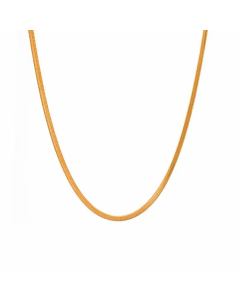 Simple Style Geometric Gold Plated Zircon Stainless Steel Necklace Colorza