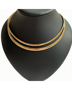 Plain Square Splicing Stainless Steel Plating Necklace Colorza