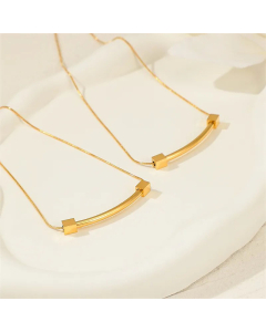 Minimalism Geometric Pendent Stainless Steel Plating Necklace 