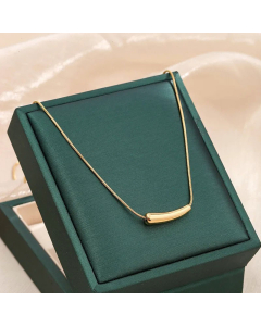 Minimalism Solid Color Geometric Titanium Steel Plating Necklaces Colorza