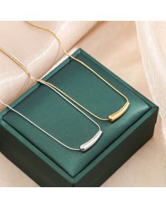 Minimalism Solid Color Geometric Titanium Steel Plating Necklaces Colorza