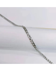 Plain Solid Color Curby Chain Titanium Steel Plating Necklace Colorza 