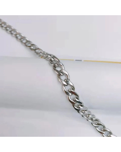 Plain Solid Color Curby Chain Titanium Steel Plating Necklace Colorza 