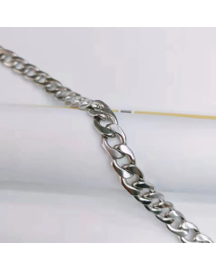 Plain Solid Color Curby Chain Titanium Steel Plating Necklace Colorza 