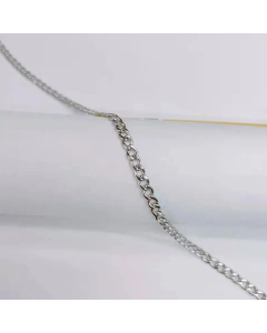 Plain Solid Color Curby Chain Titanium Steel Plating Necklace Colorza