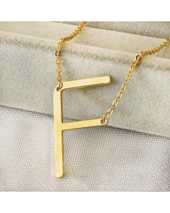 Fashion Letter Pendent Titanium Steel Plating Necklace Colorza 