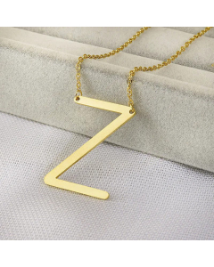 Fashion Letter Pendent Titanium Steel Plating Necklace Colorza 
