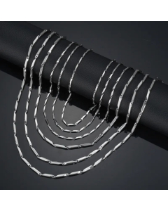 Plain Solid Color Stainless Steel Plating Layered Necklaces 1 Set
