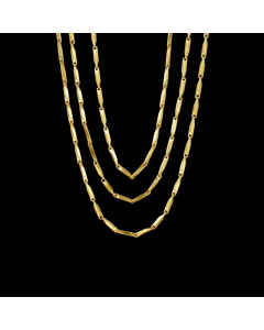 Plain Solid Color Stainless Steel Plating Layered Necklaces 1 Set
