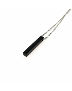 Casual Daily Polishing Square Stainless Steel Plating Pendant Necklace Colorza