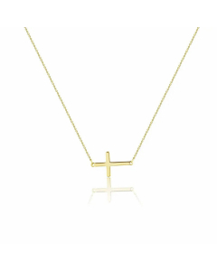 Minimalism Plating Cross Stainless Steel Necklace Colorza 