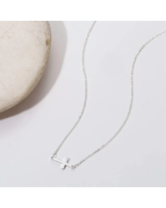 Minimalism Plating Cross Stainless Steel Necklace Colorza 
