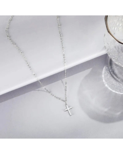 Fashion Gold Plated Cross Pendant Titanium Steel Necklace Colorza 