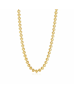 Minimalism Hollow Out Heart Stainless Steel Plating Necklace Colorza 