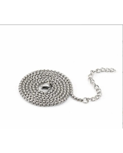 Plain Square Pearl Chain Stainless Steel Plating Necklace Colorza 