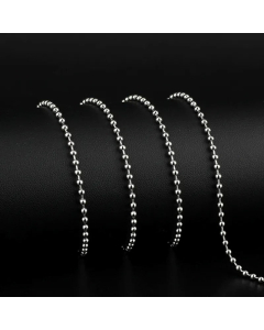 Basic Ball Bead Chain Keel Chain Hemp Flowers Chain Titanium Steel Plating Necklace