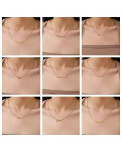 Fashion 12 Constellation Pendnet Stainless Steel Necklace Colorza