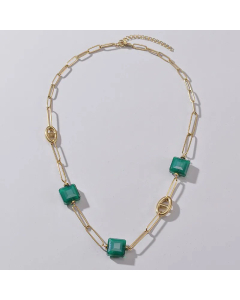 Fashion Plating Square Stainless Steel Necklace Colorza CA07830021